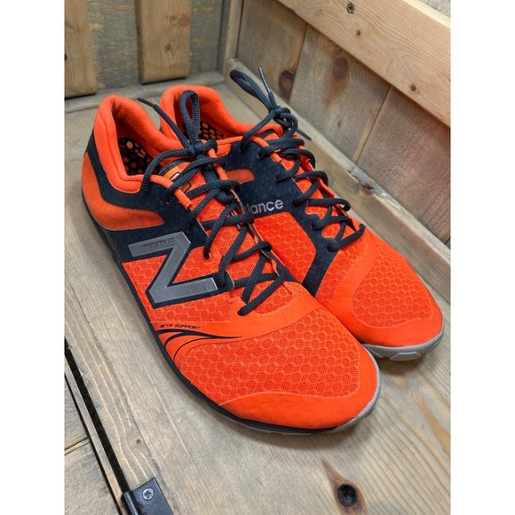 US12.5 New Balance Mens Bright Orange Minimus Meta Support Sneakers Vibram main image 7